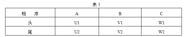 YBK3防爆電機(jī)接線對(duì)應(yīng)表
